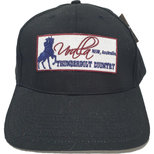 Cap made from Recycled Fabric Black and Grey with Uralla Patch