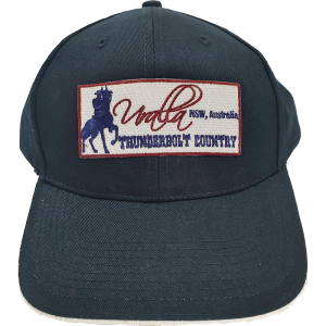 Cap made from Recycled Fabric Blue and White with Uralla Patch