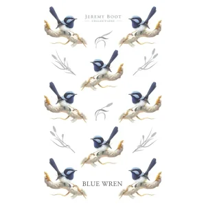 Tea Towel, Cotton - Blue Wren
